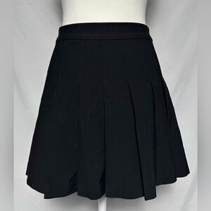 SUNDAY BEST Black Preppy Schoolgirl Pleated Tennis Mini Skirt Size 0